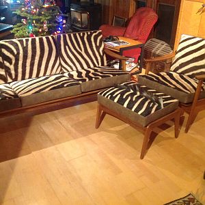 Zebra couch and chair