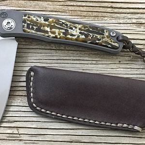 Kudu Bone Rinkhals Slip Joint Folder from African Sporting Creations