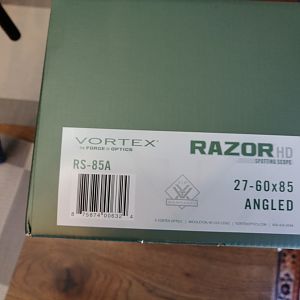 Vortex Razor HD 27-60 x 85 Angled Spotting Scope With Tripod