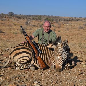 Namibia Hunting Hartmann's Mountain Zebra