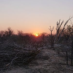 Sunset in Namibia