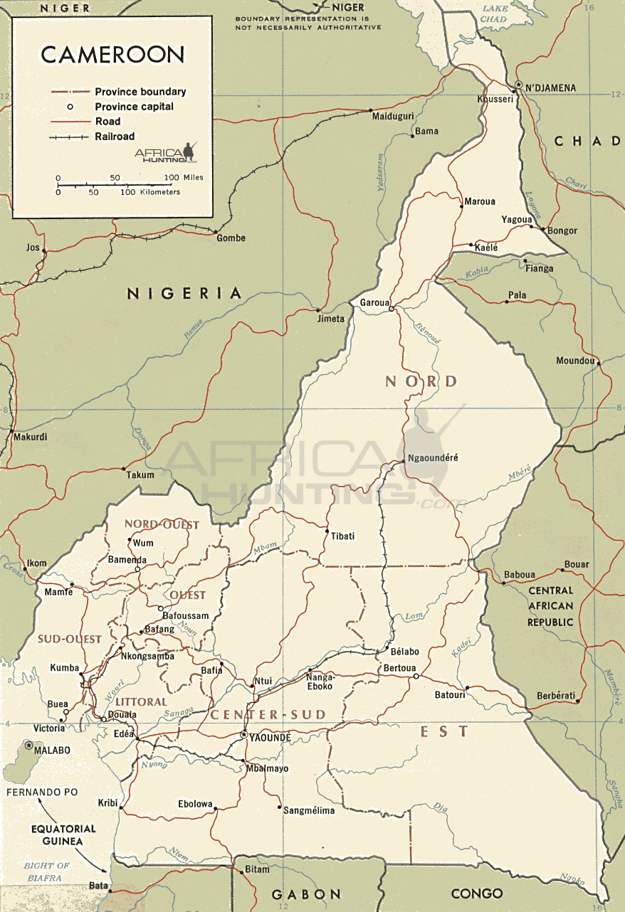 cameroon map