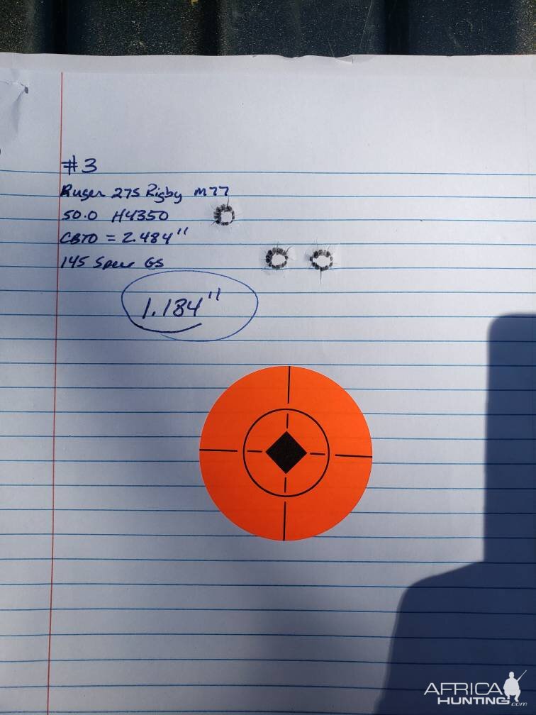 145 grain Speer Grand slam Range Shots