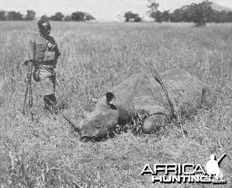 1909 Mombasa Nairobi Theodore Roosevelt Hunting Rhino