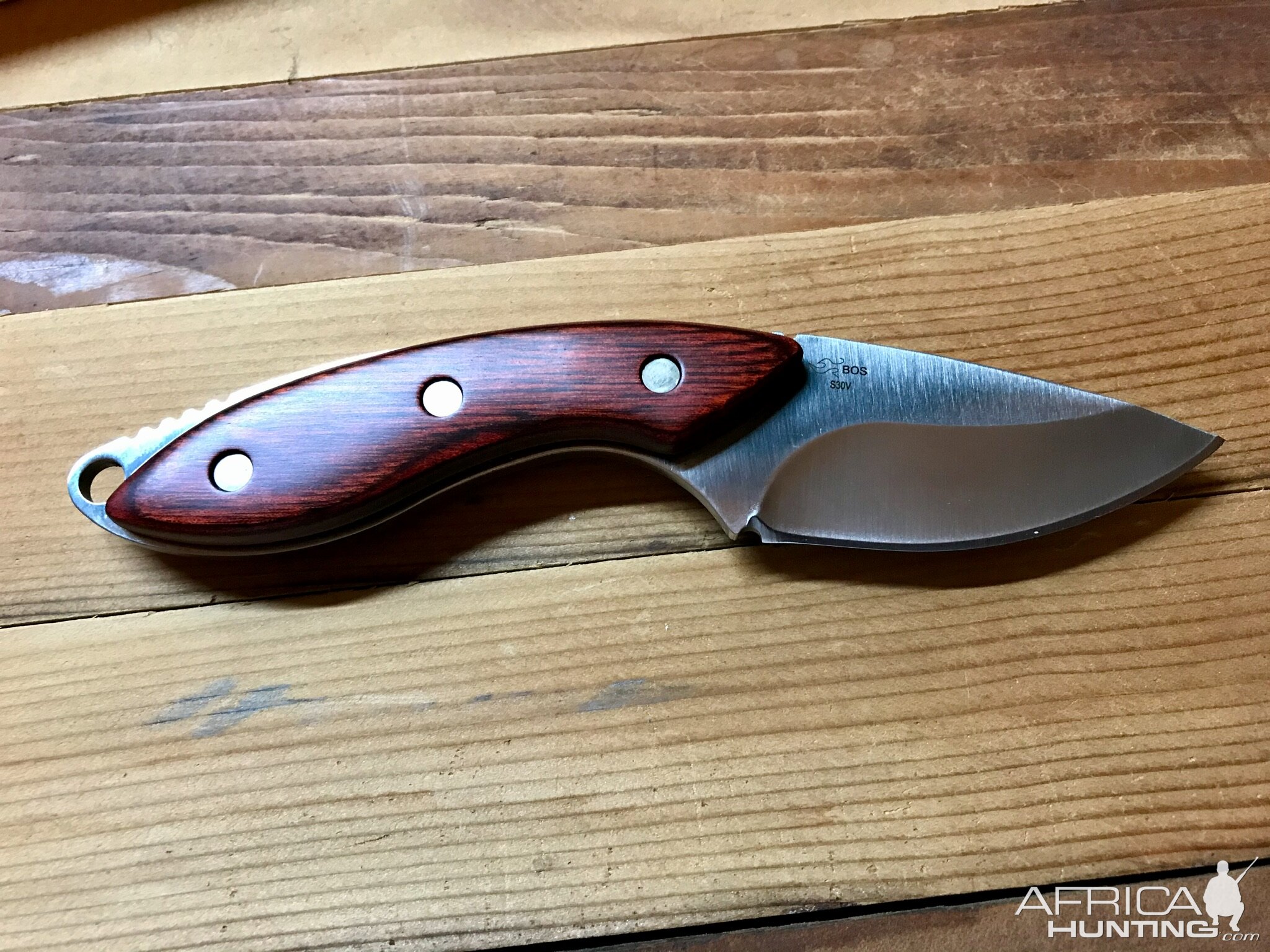 196 Mini Alpha Hunter S30V Buck Knife