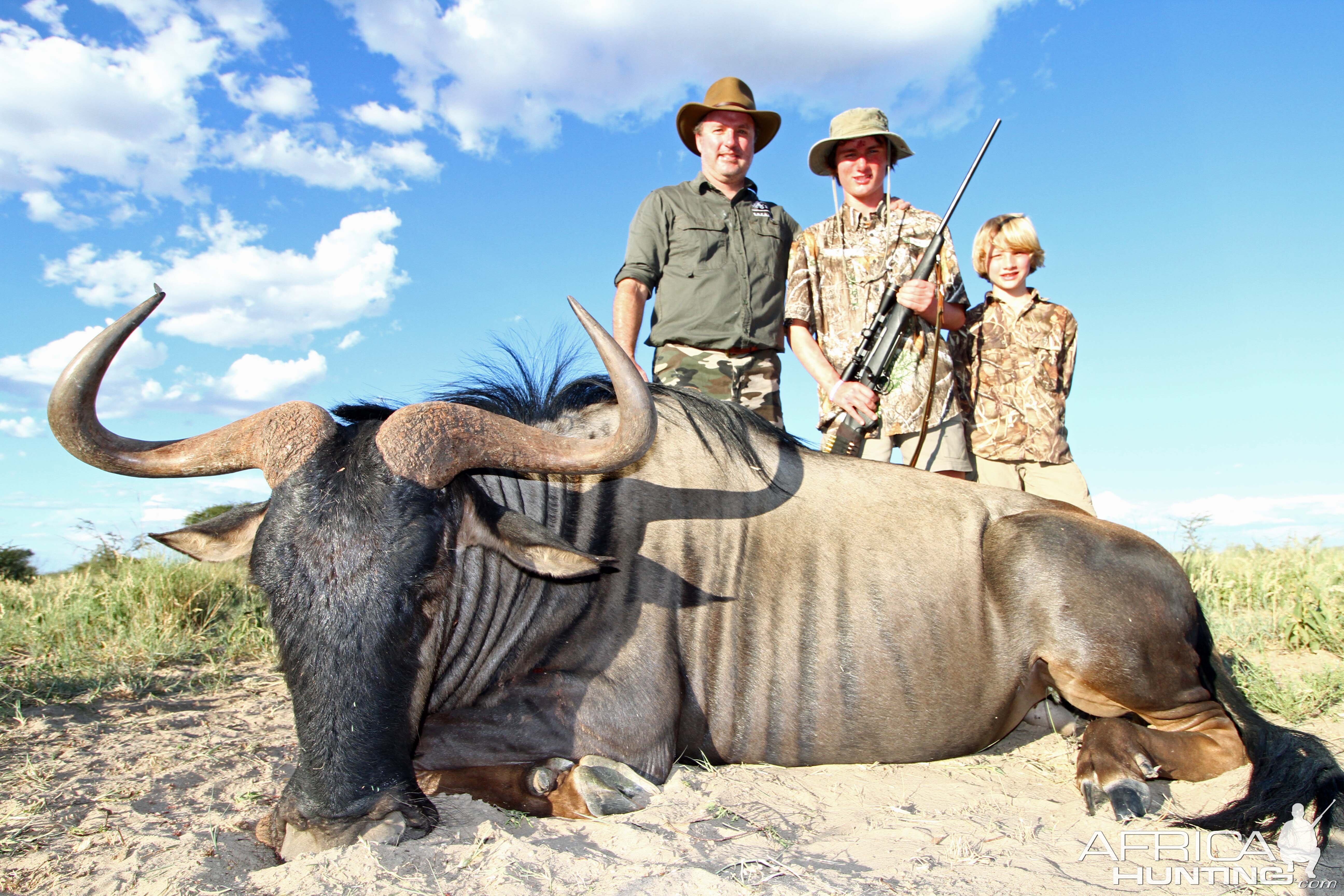 30" Wildebeest 2018 father and sons safari