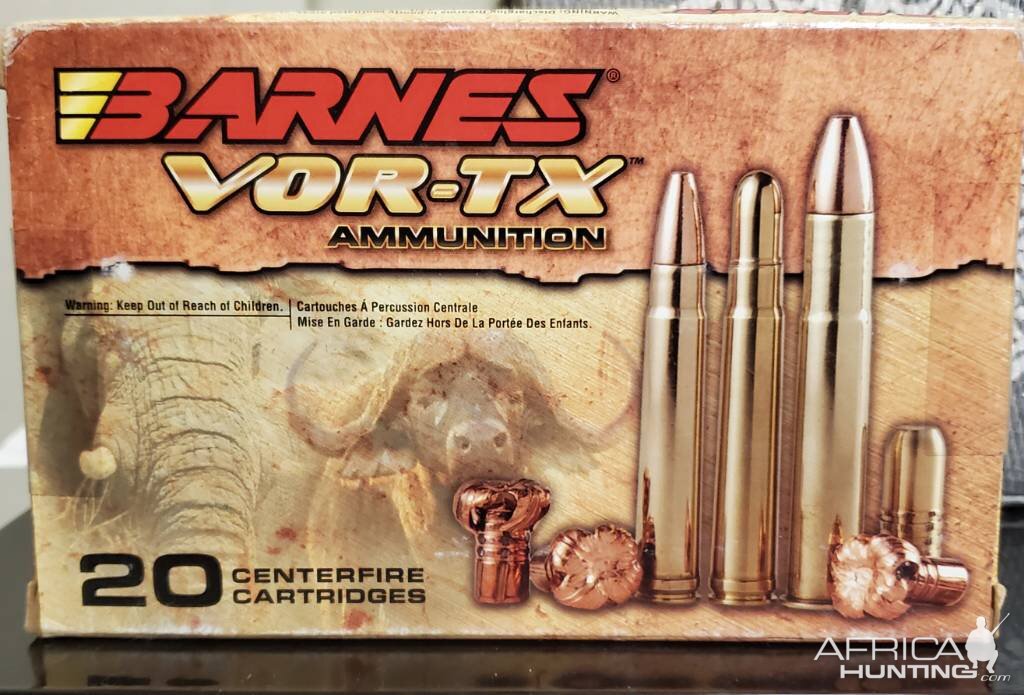 416 Remington ammo Barnes 400gr TSX