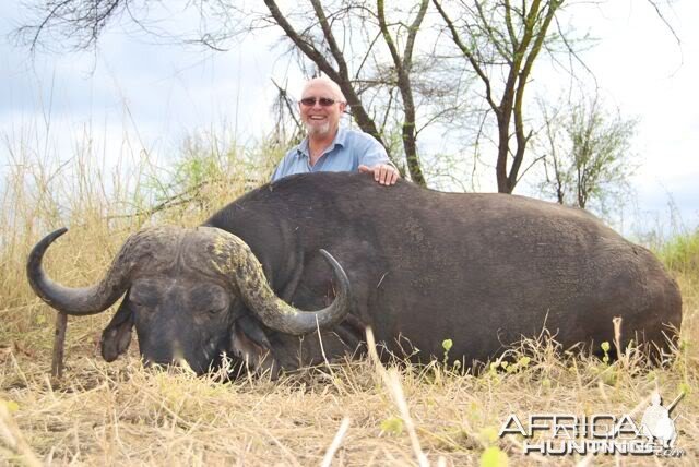 42 inch Buffalo hunted in Zimbabwe with Pelandaba Safaris