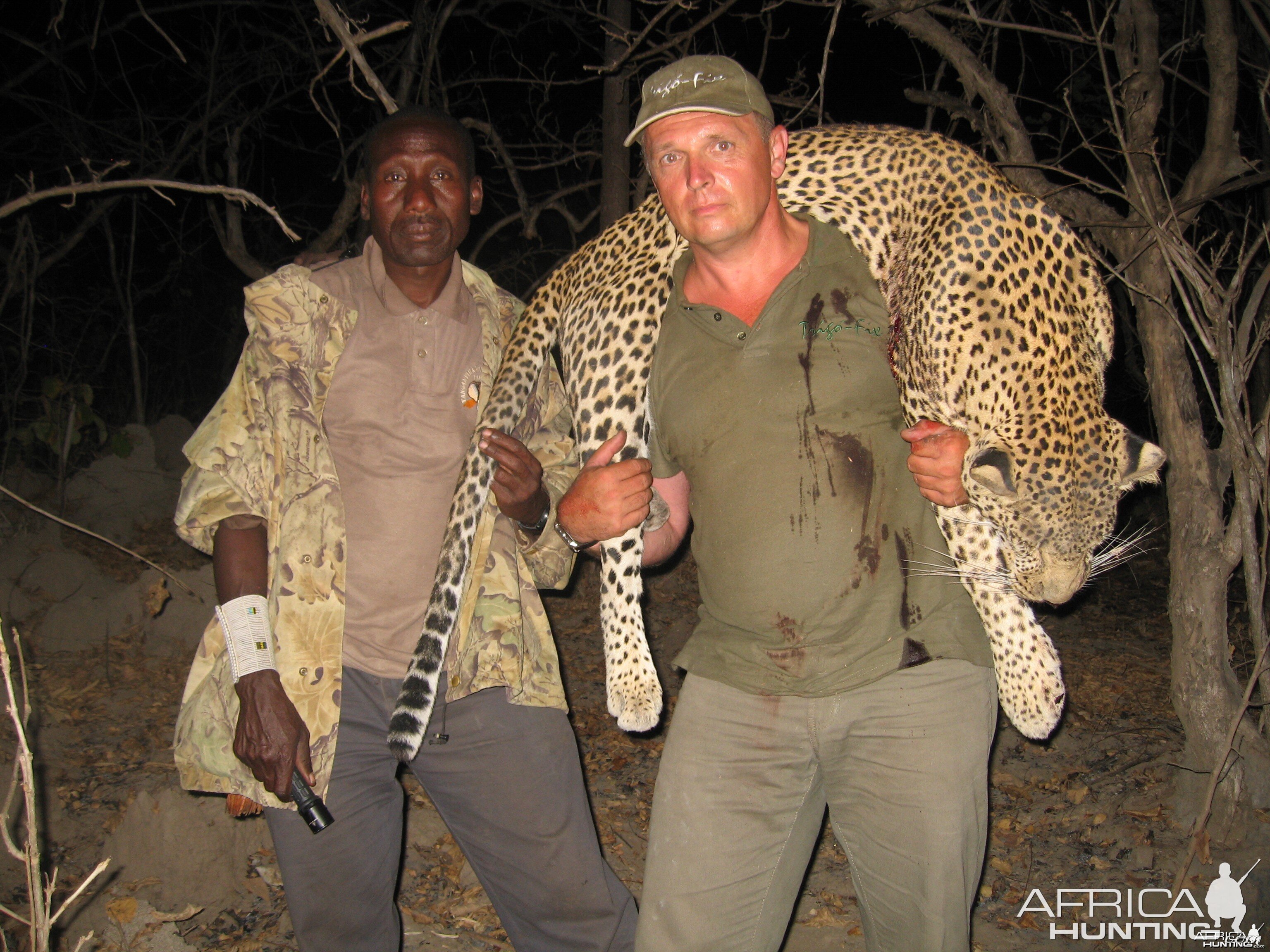 A good Leopard over 7 feet hunted in Tanzania