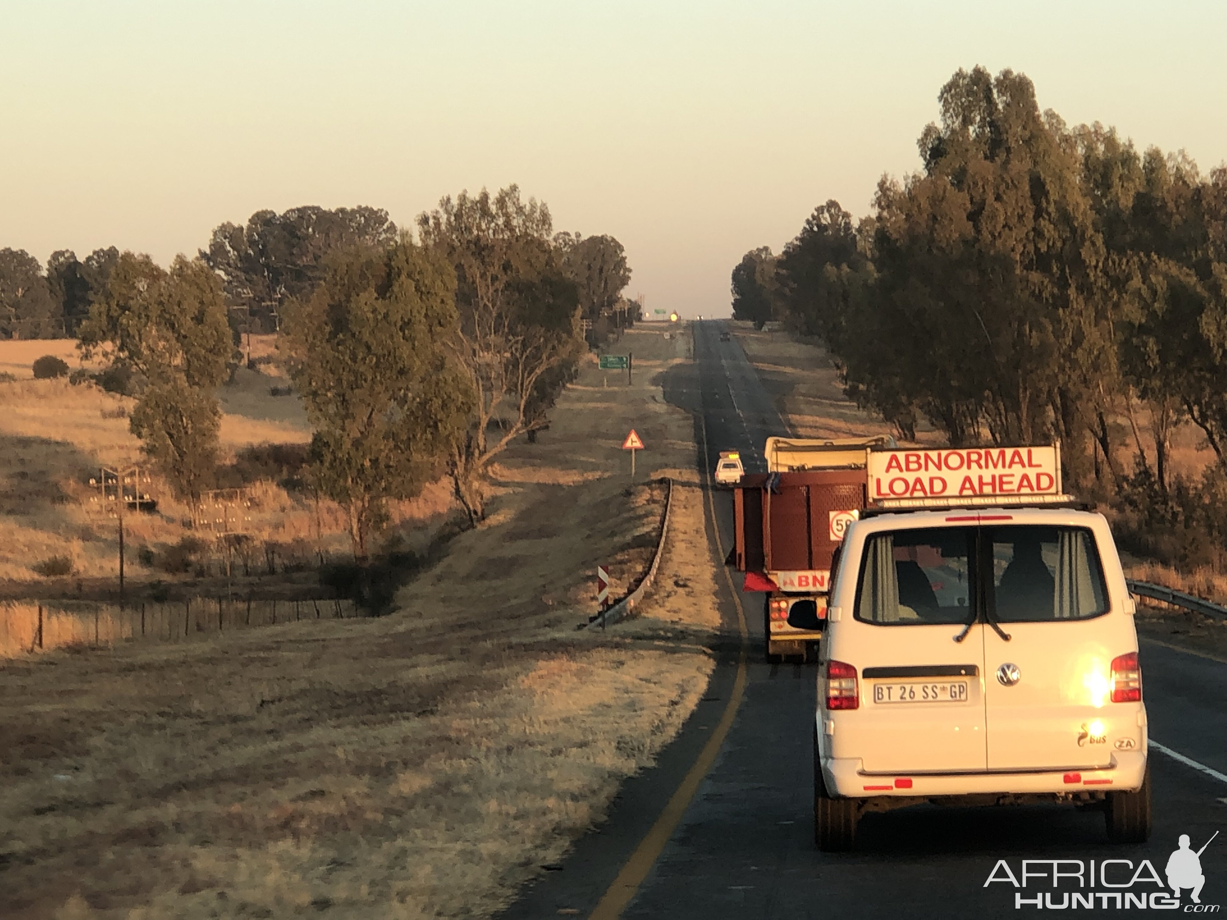 Abnormal load on the road South Africa