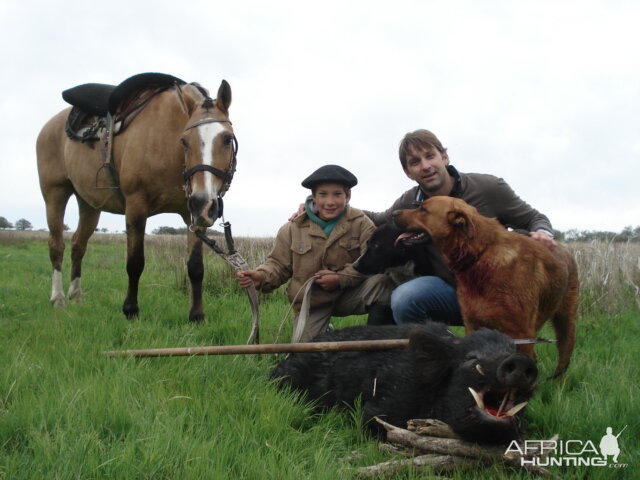 Argentina Spear Hunt Wild Boar