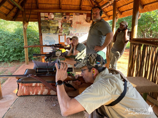 At the shooting range