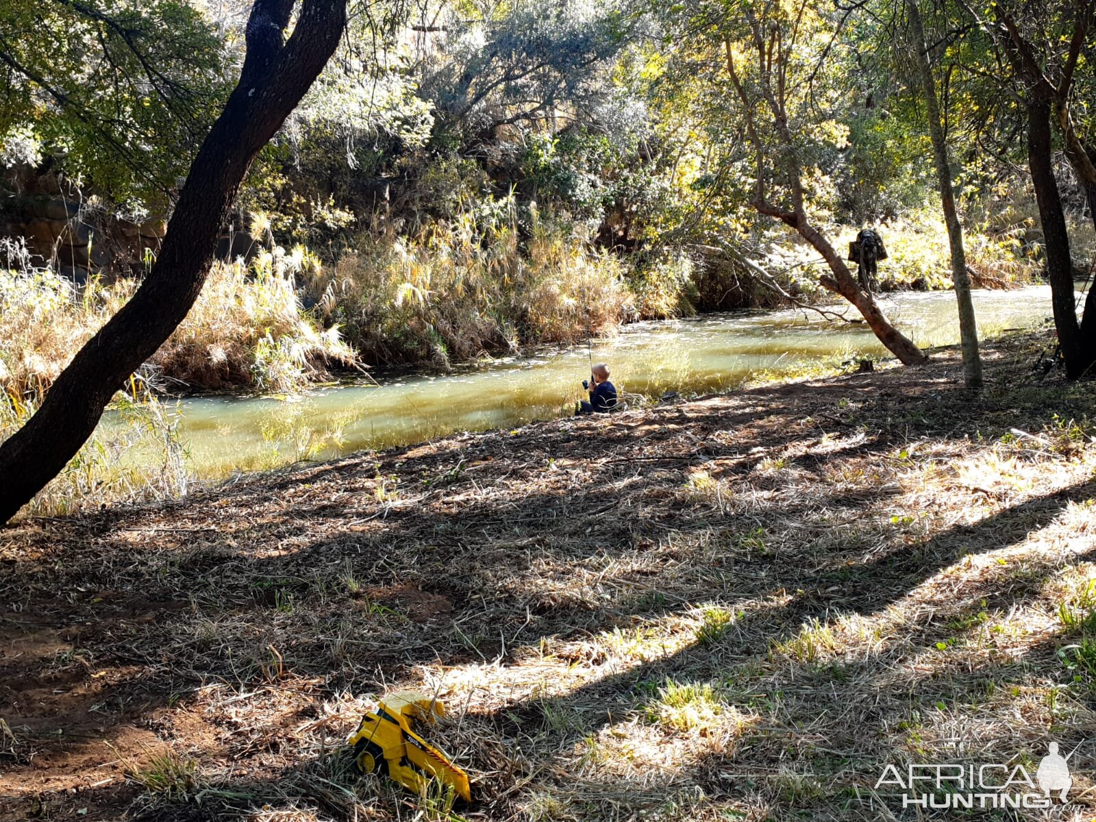 Bass fishing while hunting