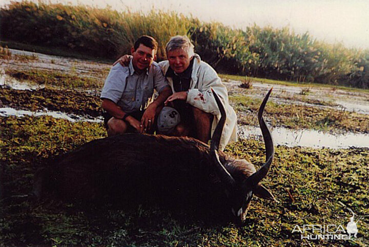 Bela Hidvegi with Sitatunga hunted in Zambia