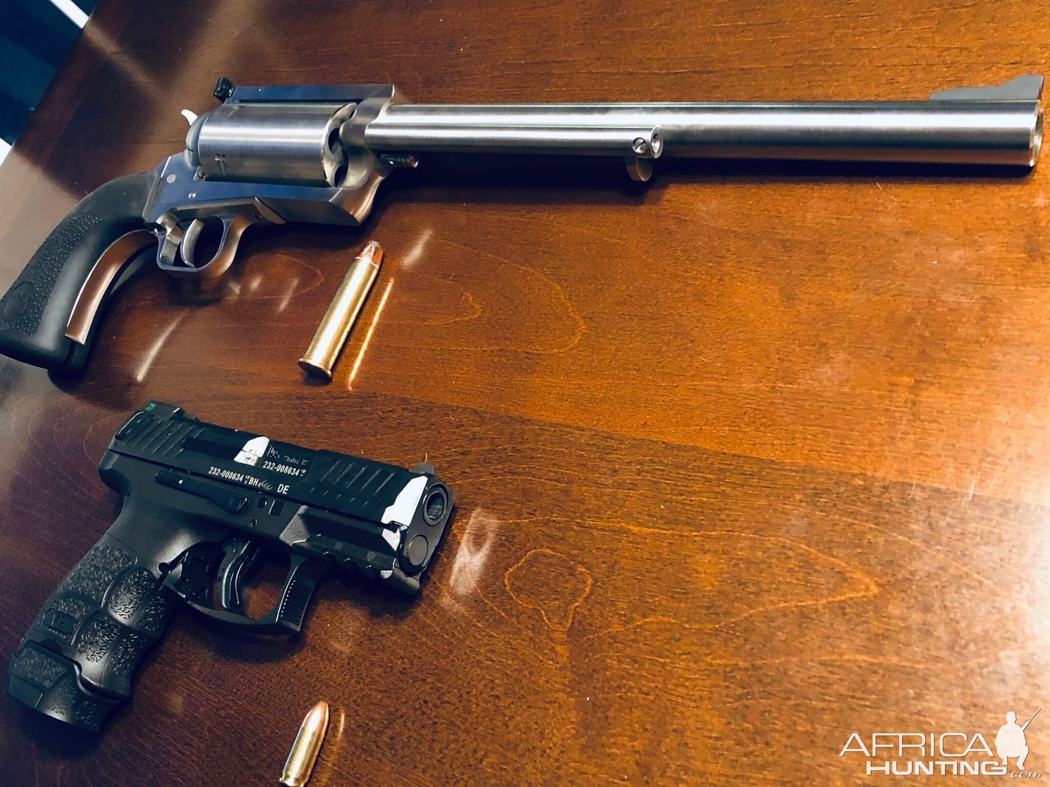 BFR Revolver in 45/70 & Heckler & Koch 9 Pistol