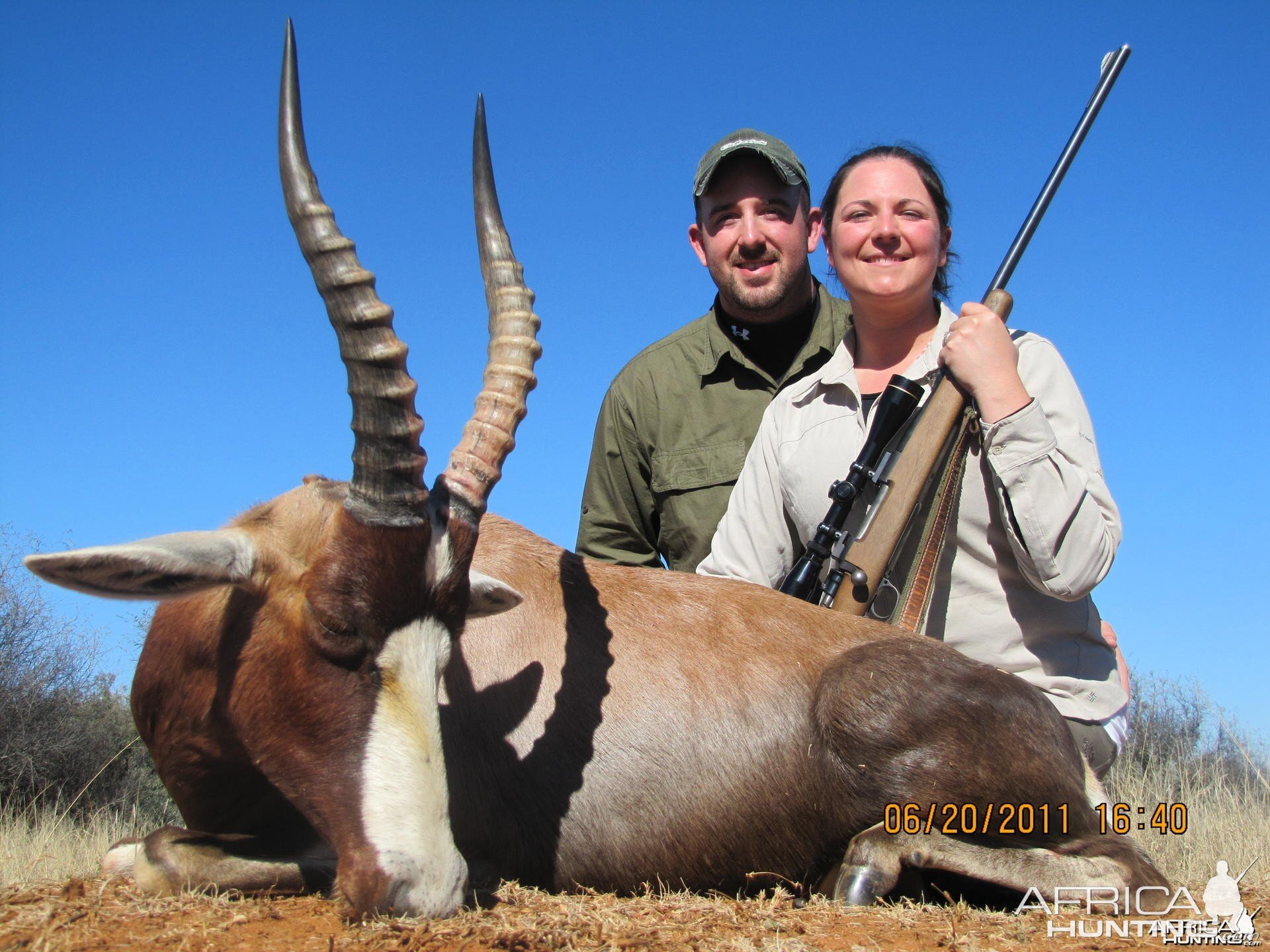 Blesbok hunted with Hartzview Safaris SA