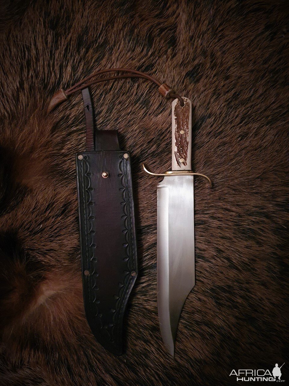 Bowie Style Knife & Sheath