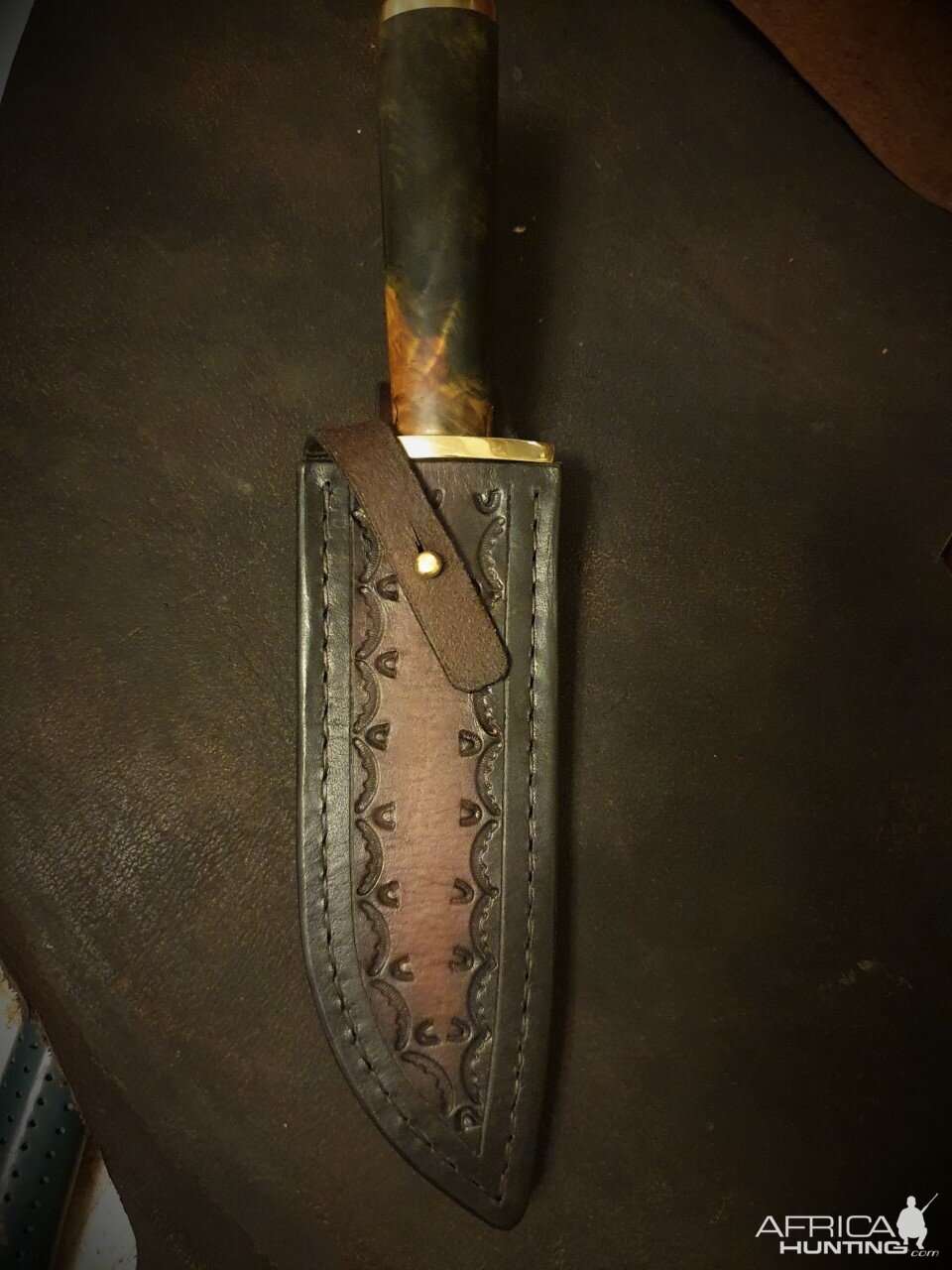 Bowie Style Knife & Sheath