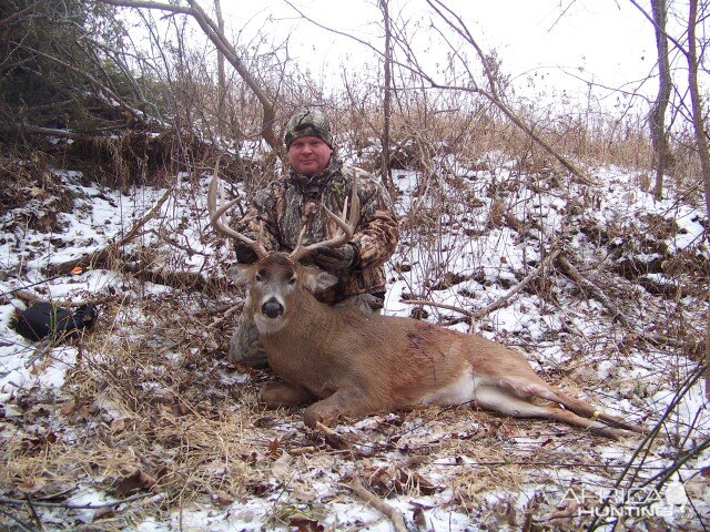 Buck hunted with black powder