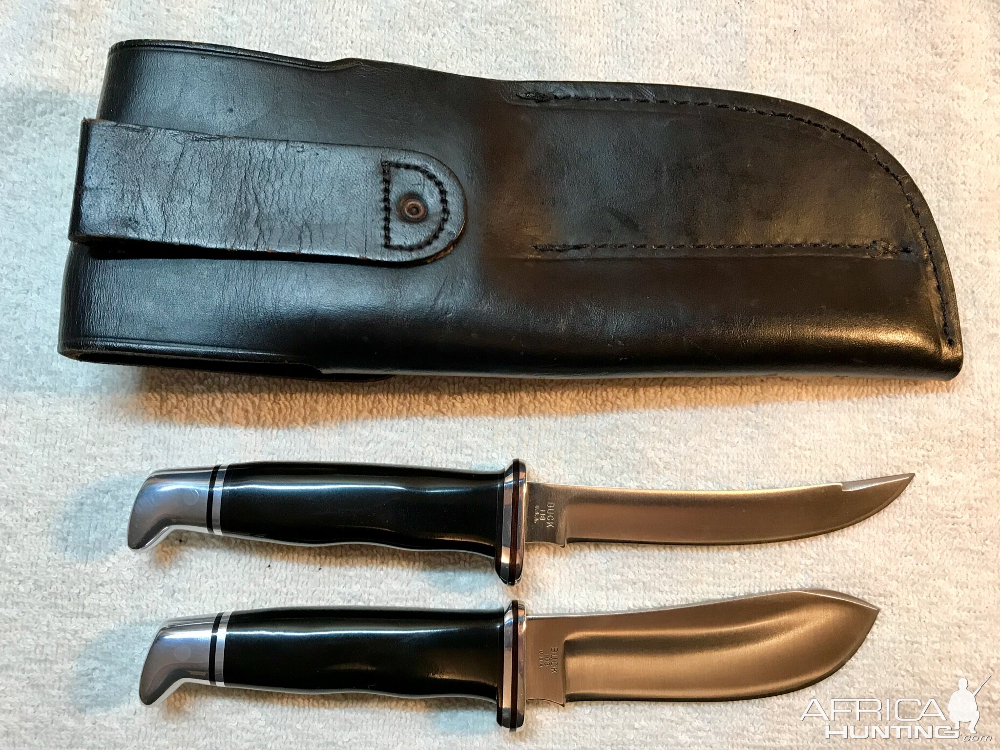 Buck Knife Set AfricaHunting Com   Full