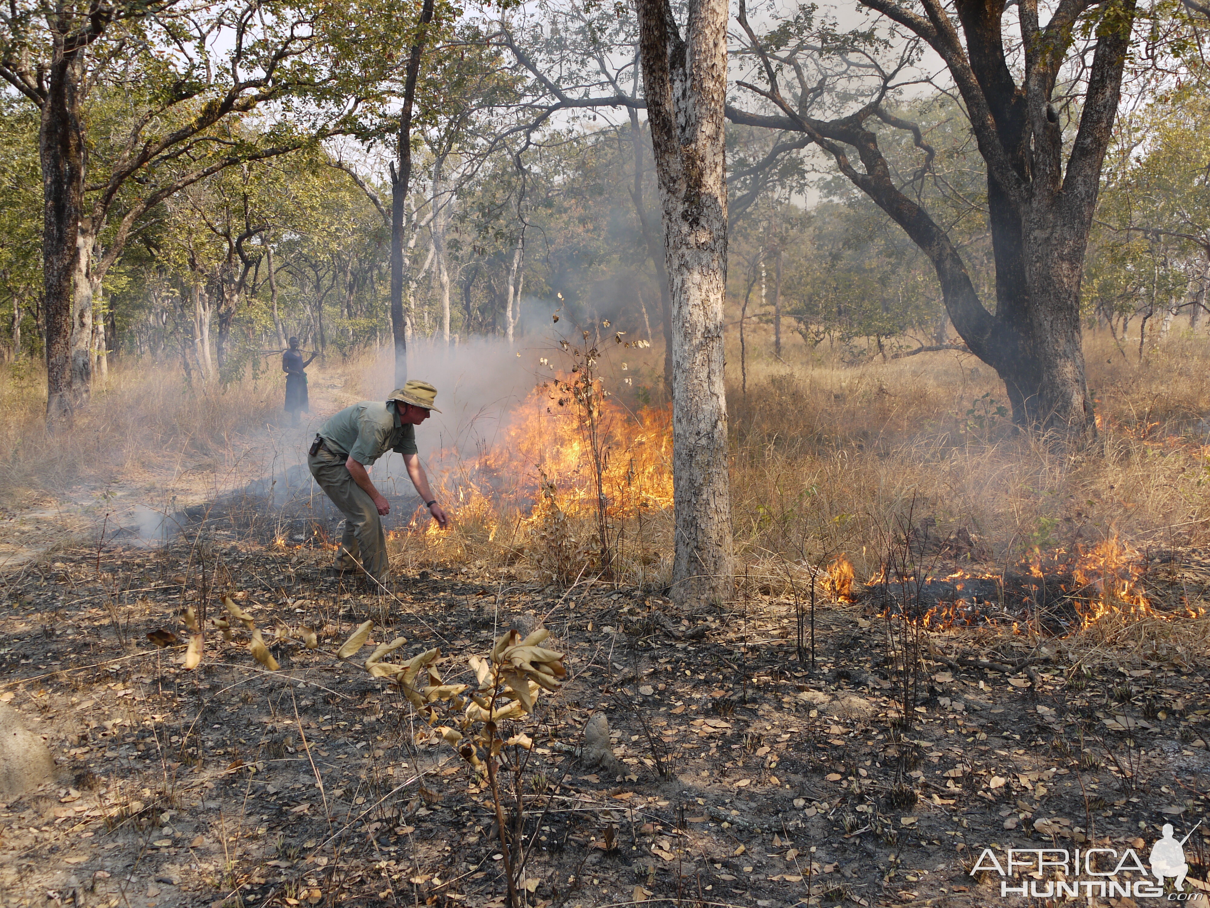 burning fire breaks