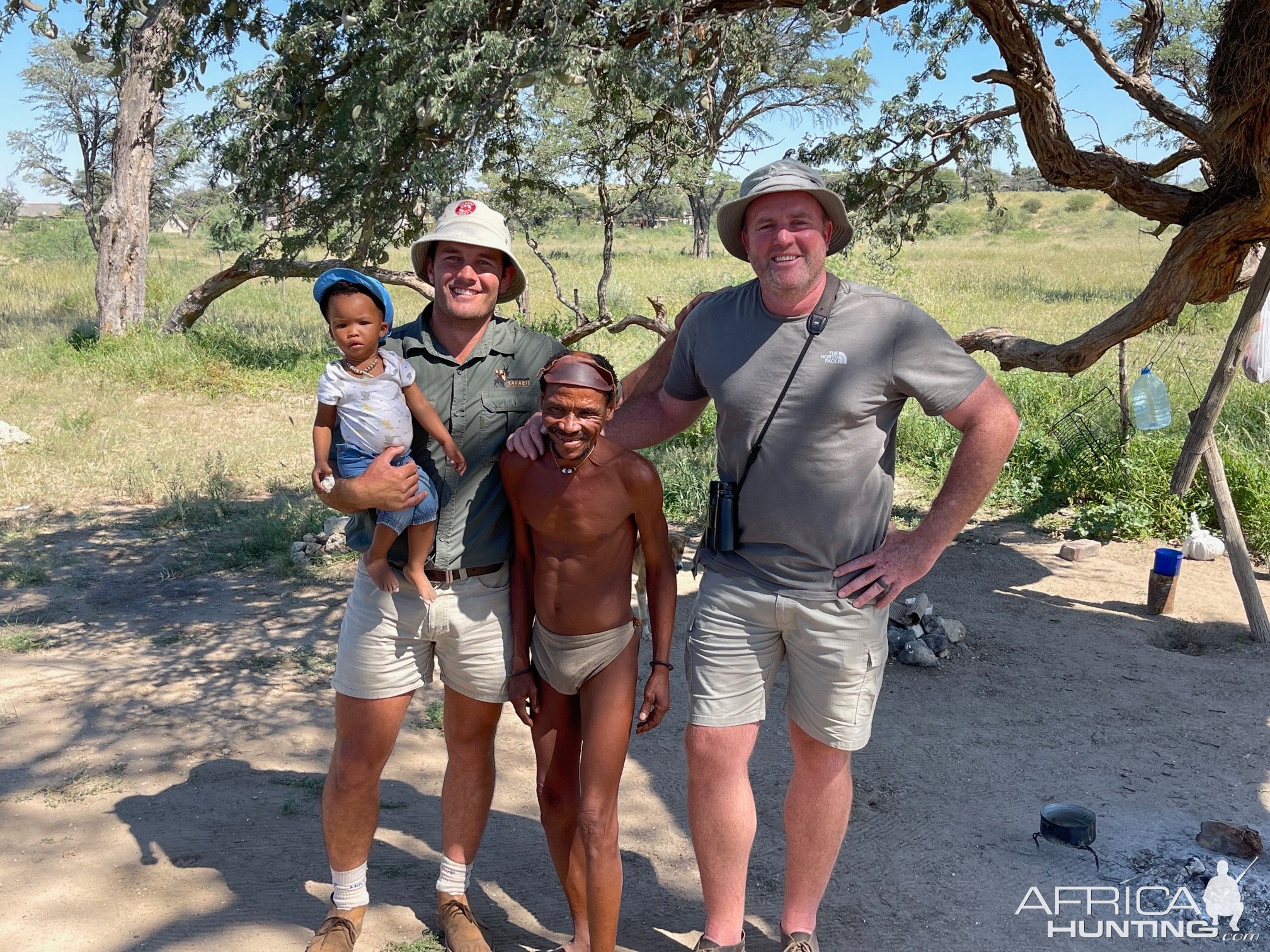 Bushmen Family Kalahari South Africa