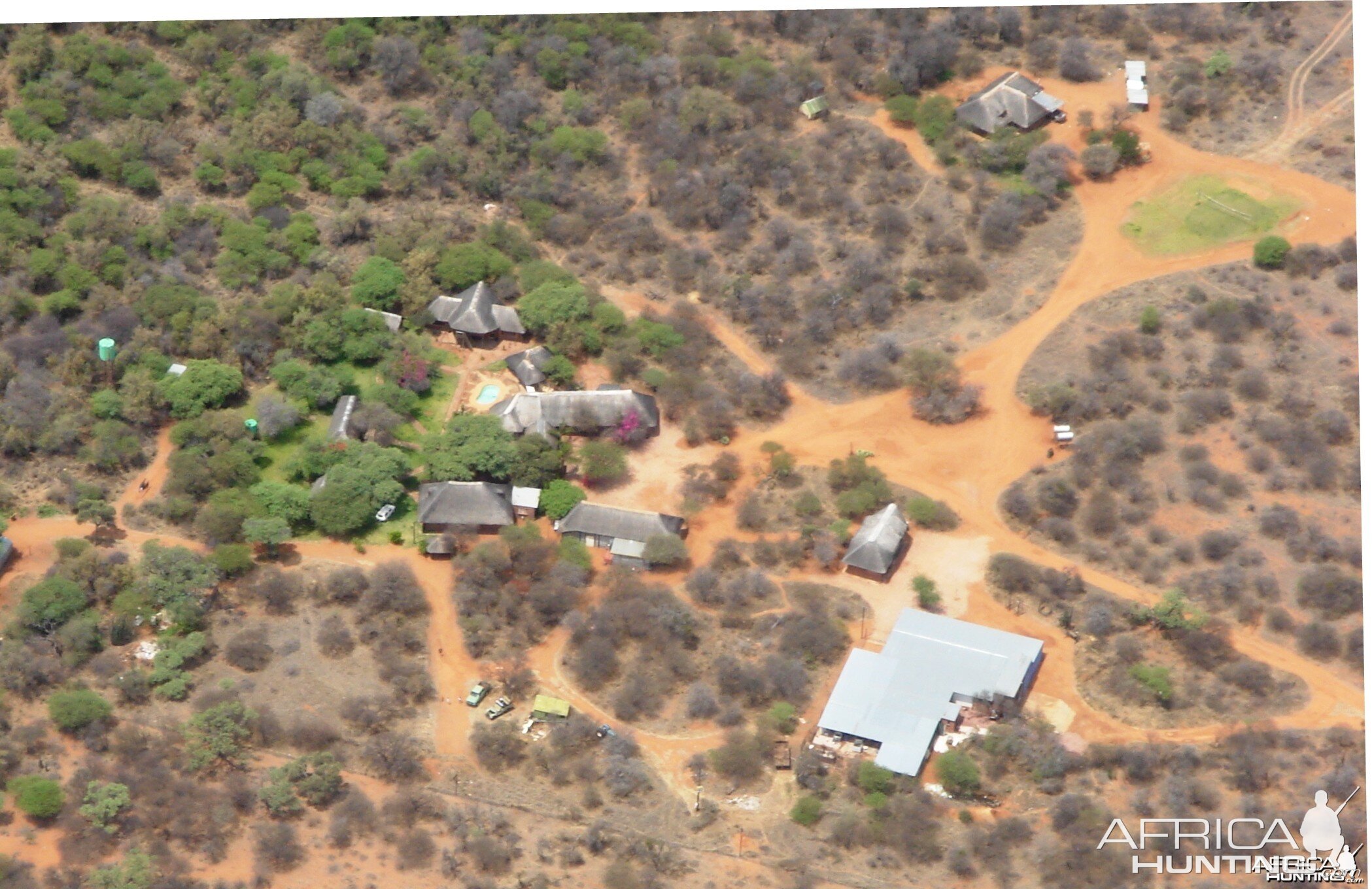 Camp from the air