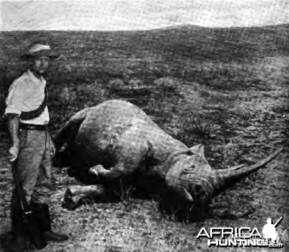 Capt. Duquesne hunting Black Rhino