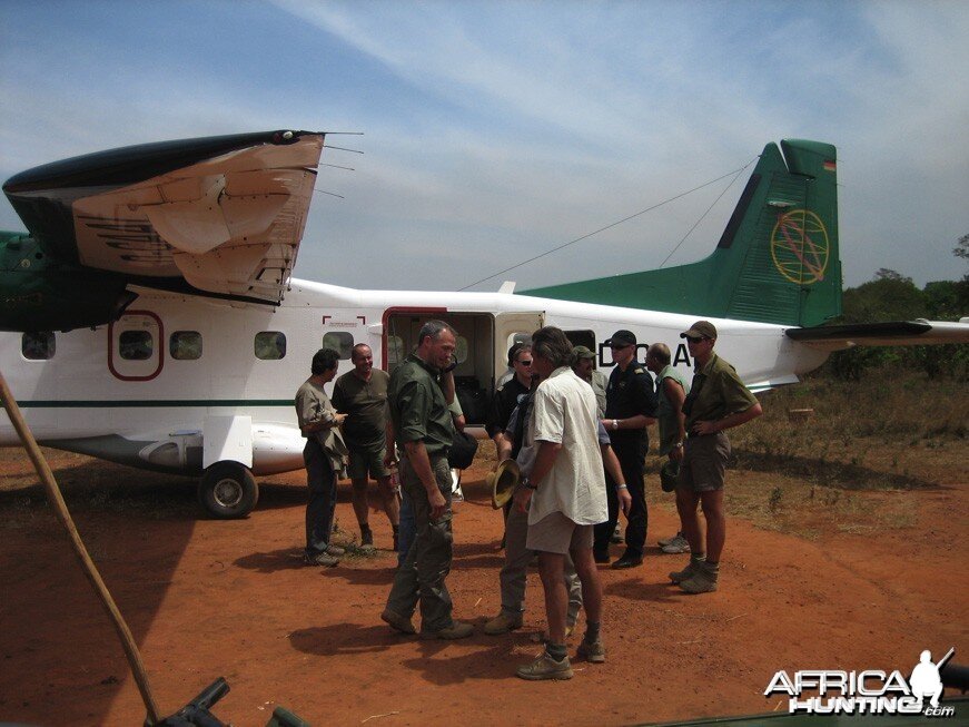 Charter flight in CAR