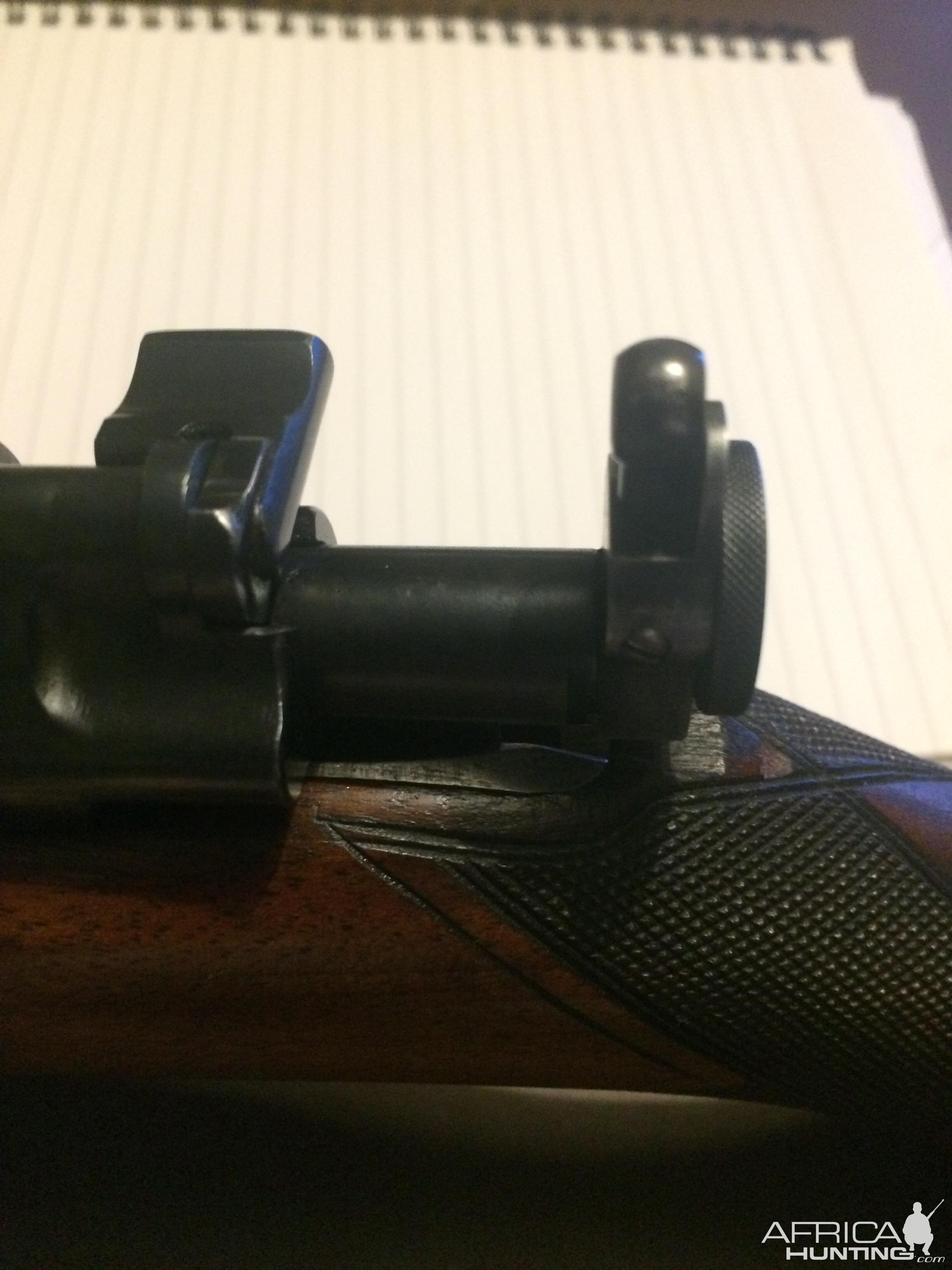 Cocking piece sight on my FN Commercial 9.3x62