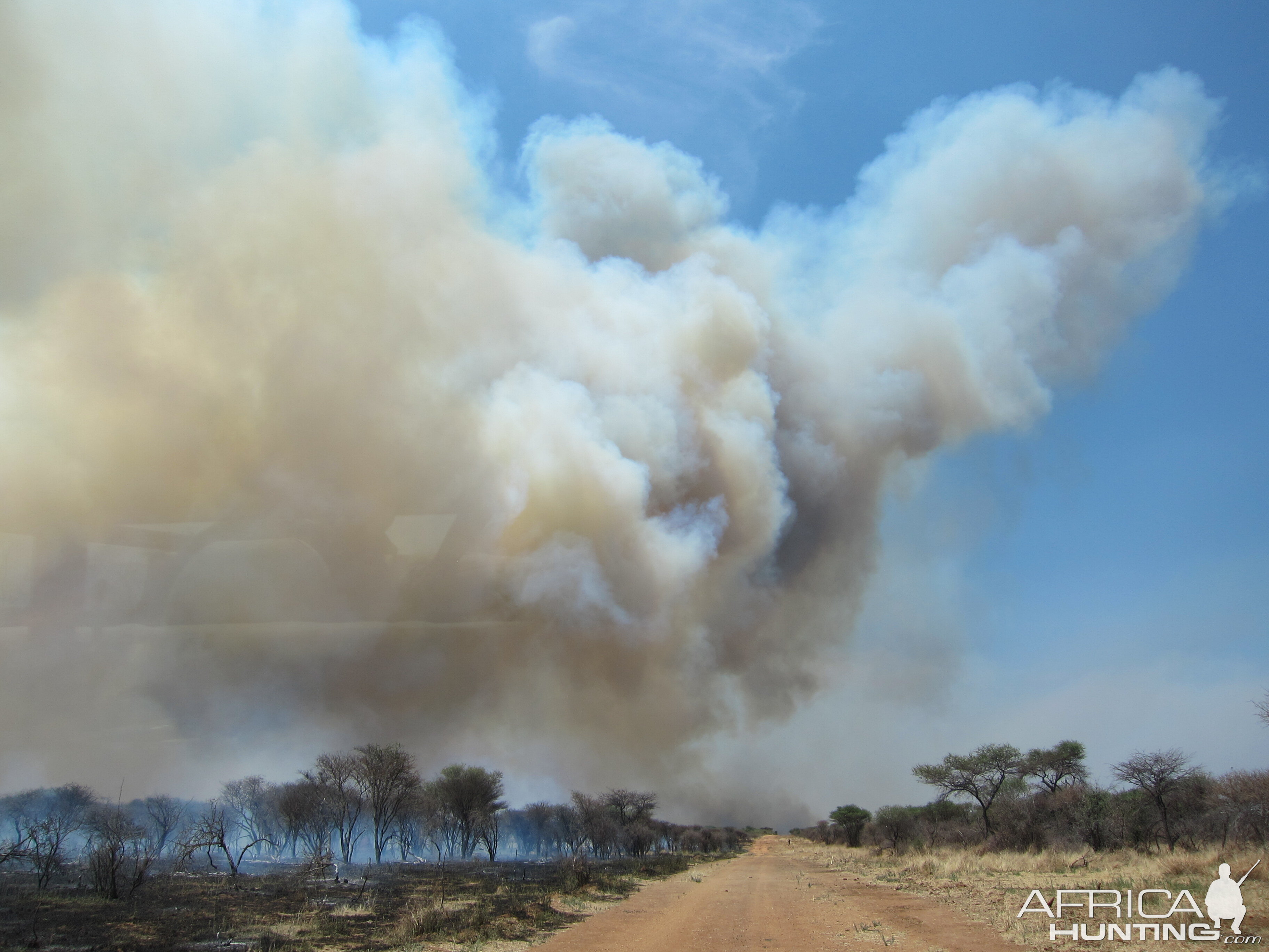 Controlled Bush Fire Namibia