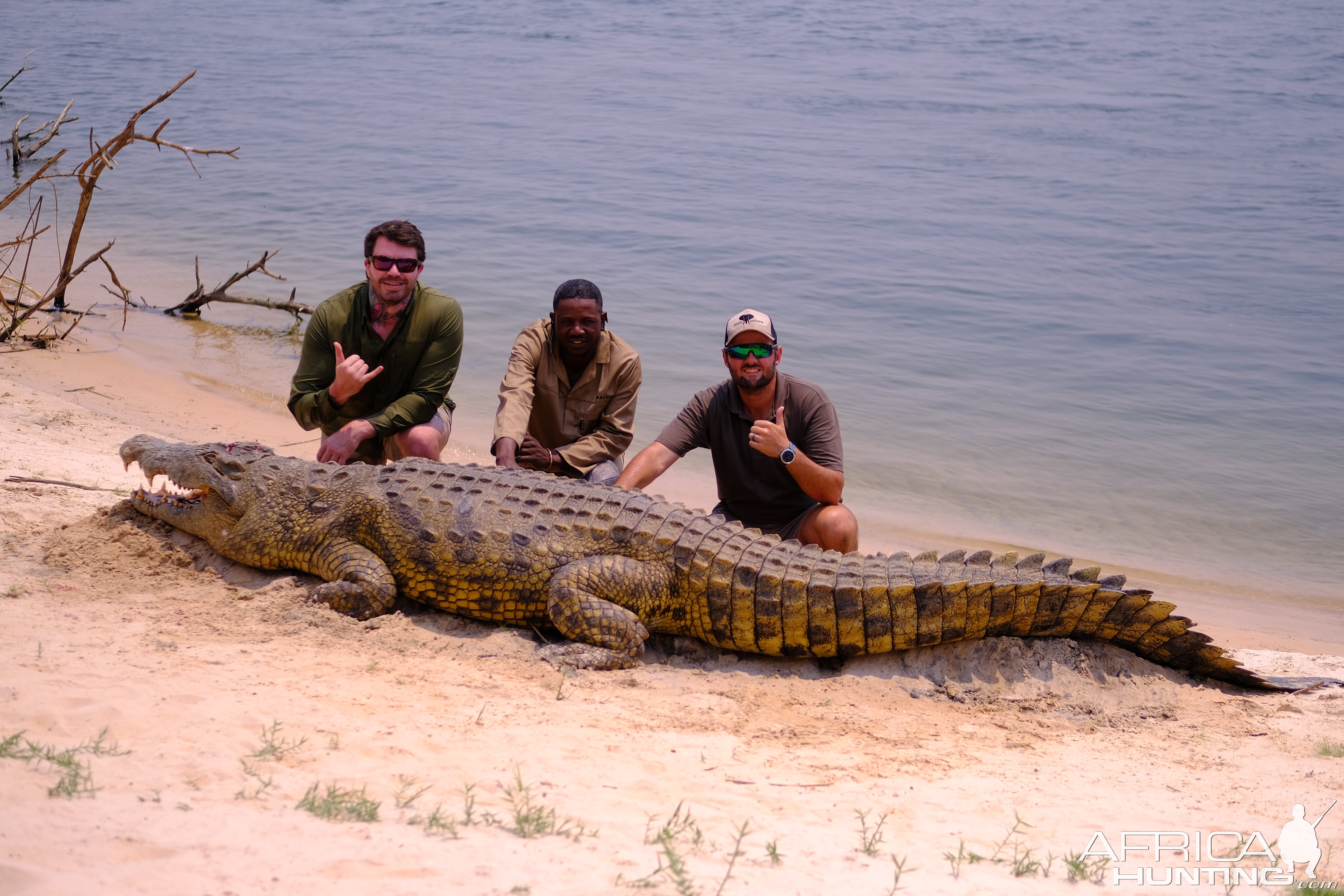 Crocodile Hunt Caprivi Namibia