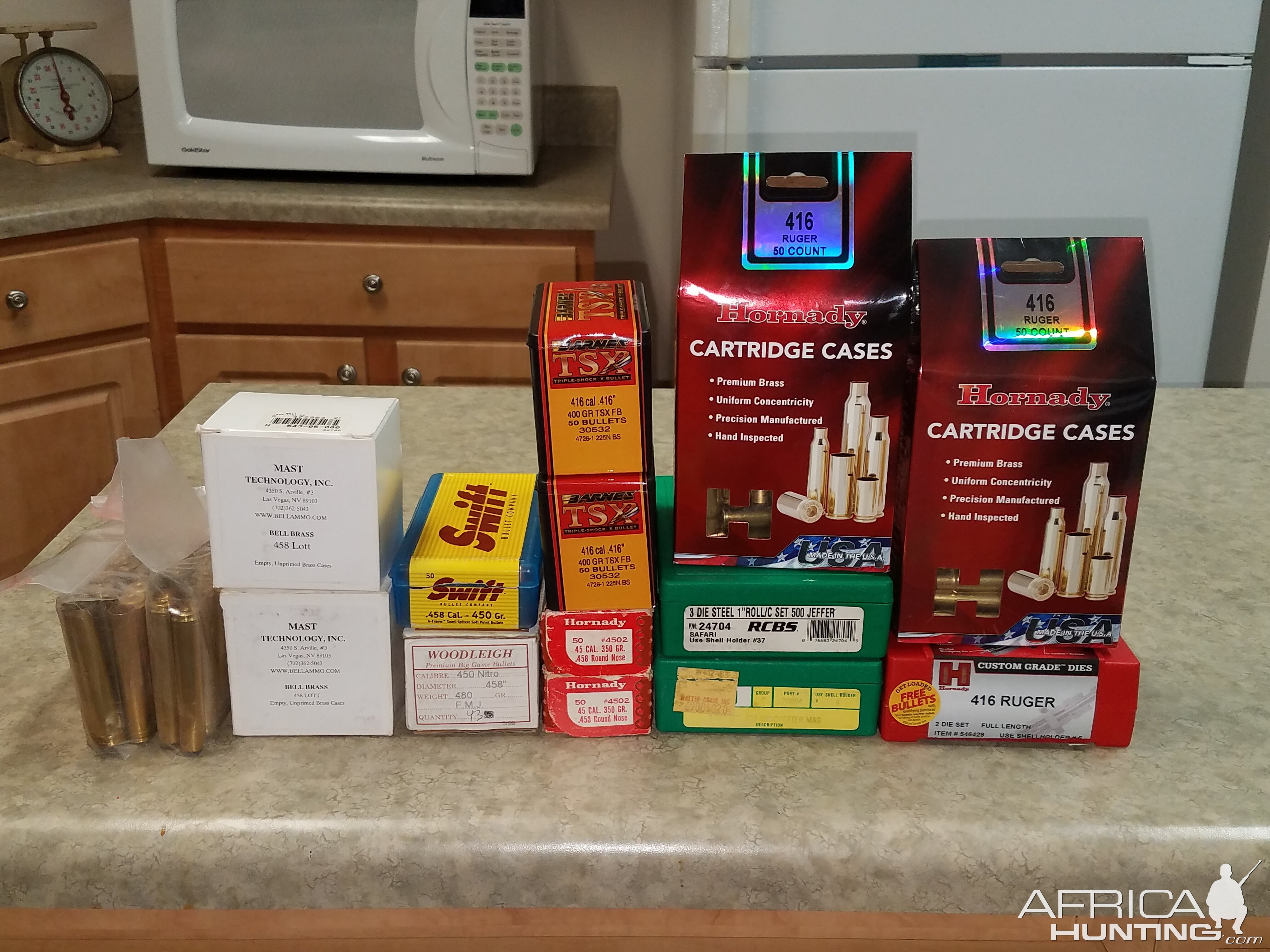 Dangerous Game Reloading Supplies