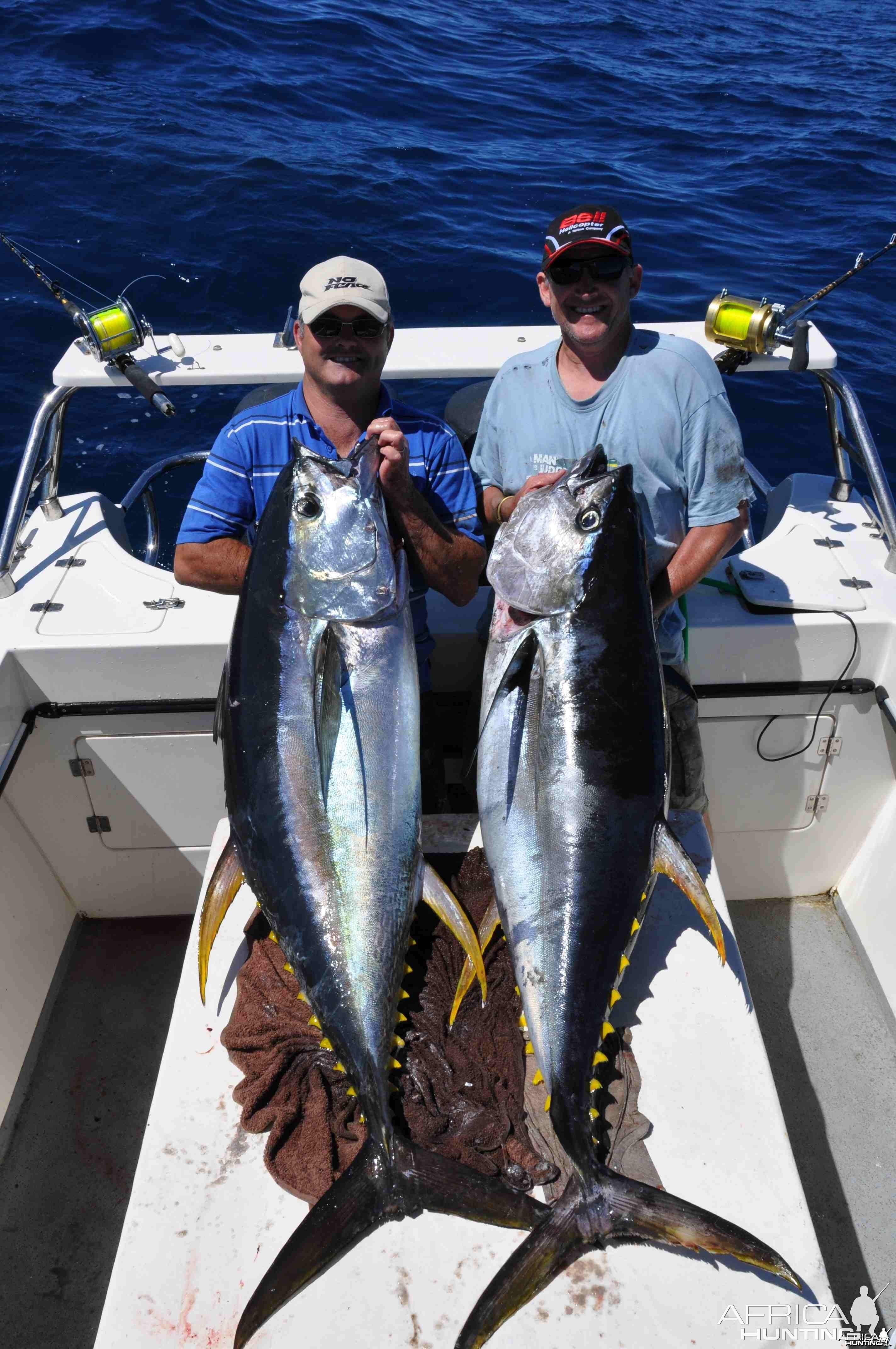 Deap Sea fishing off Cape Point South Africa in the Canyon area