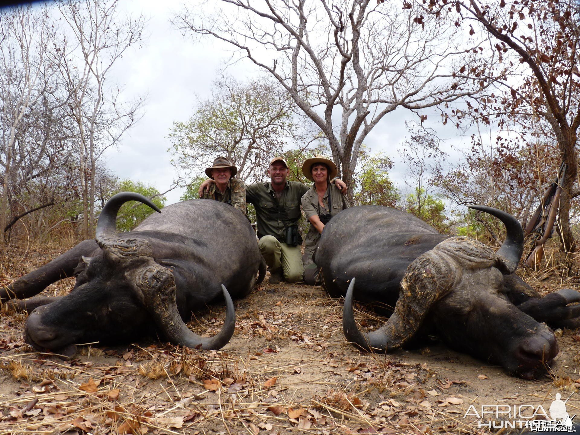 Double on Buffalo, hunt in the Selous, Tanzania