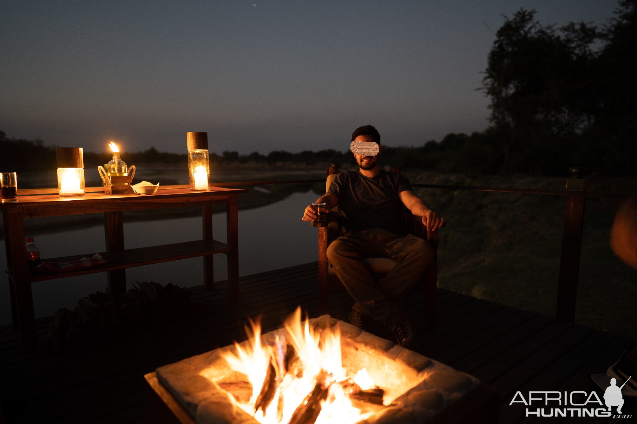 Drinks by the Luangwa River