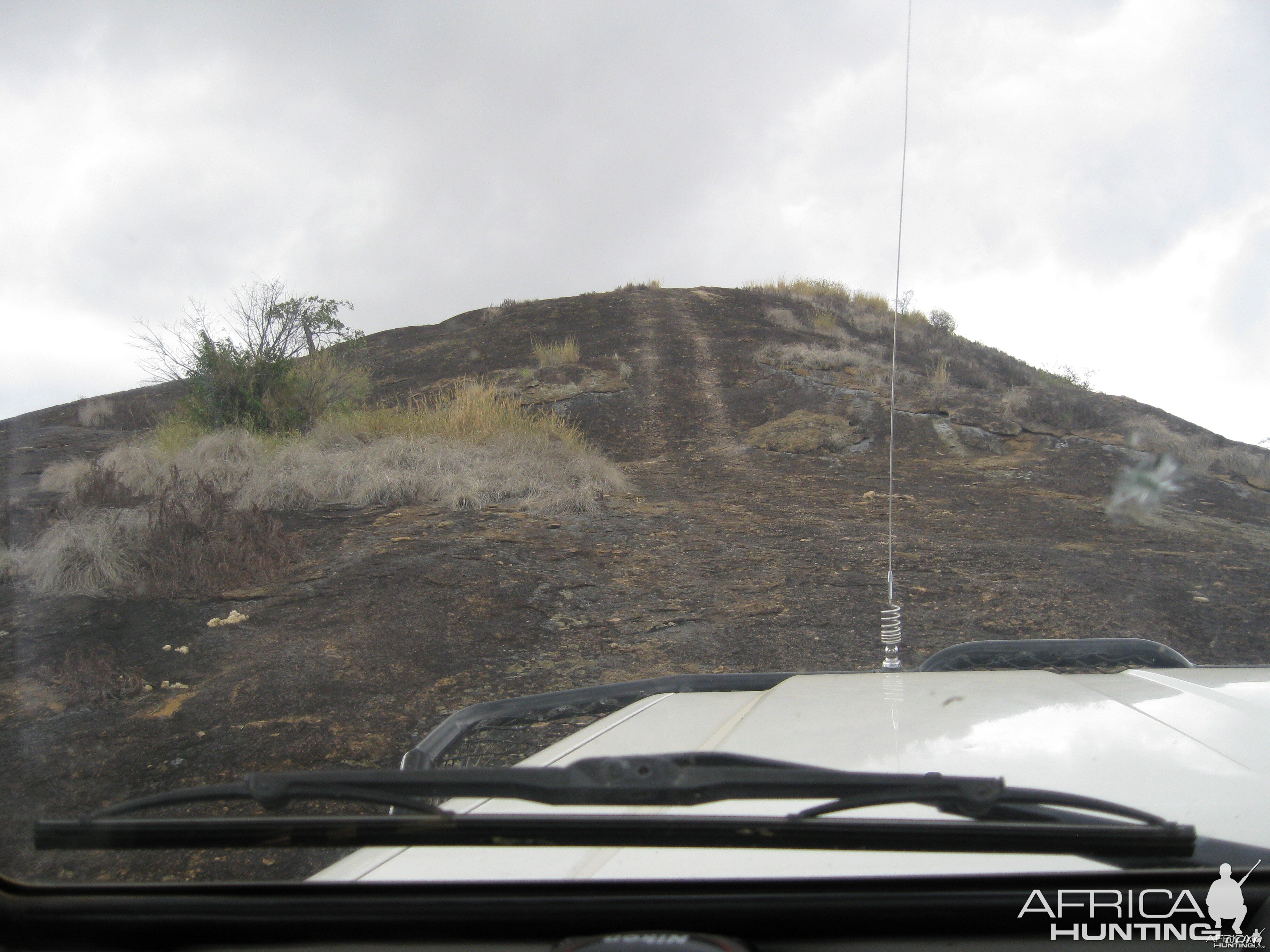 Driving up the mountain