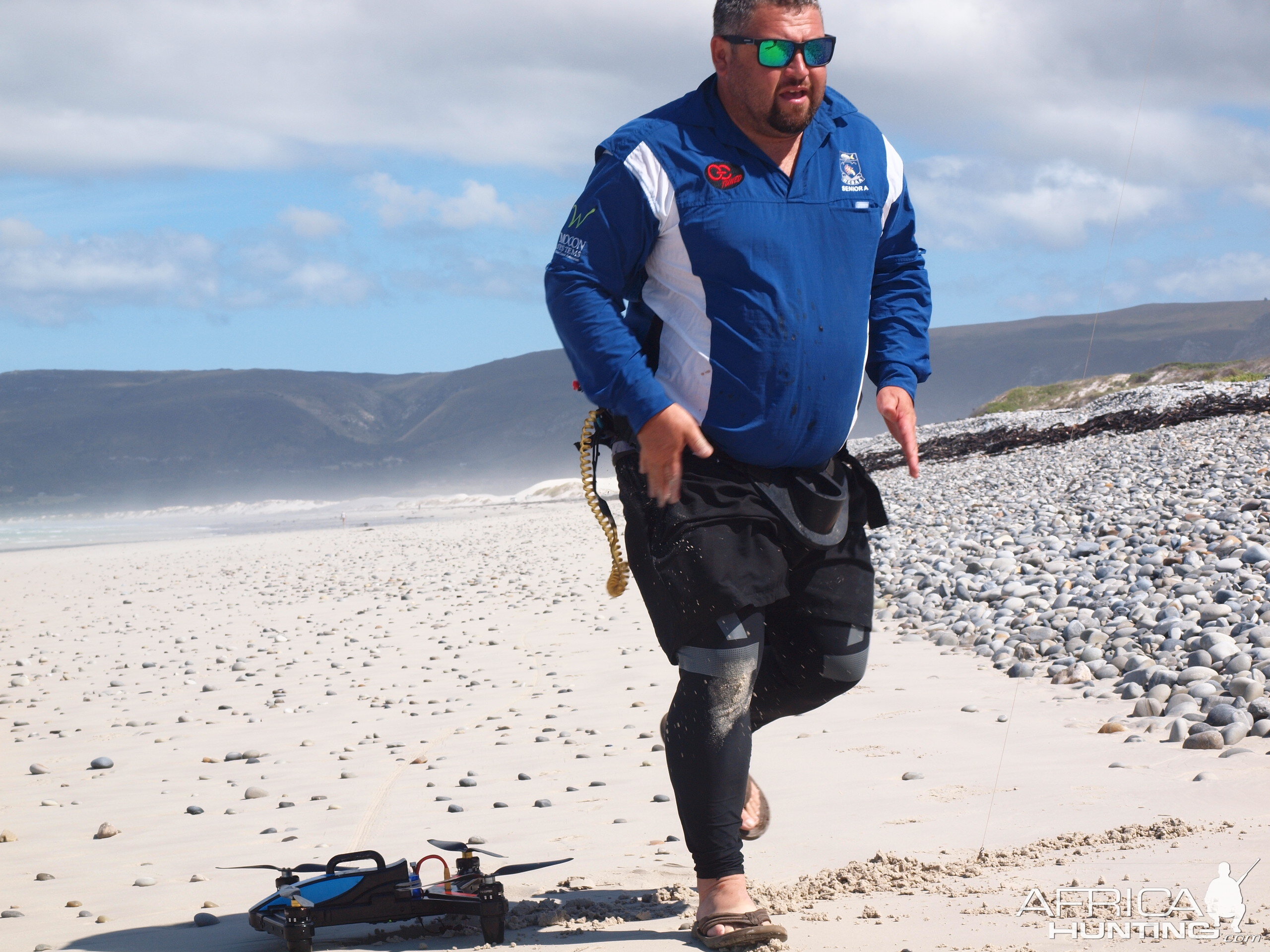 Drone-fishing for Bronze Whalers at Gansbaai, South Africa