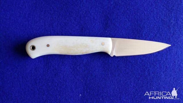 EDC Knife with Giraffe bone handle