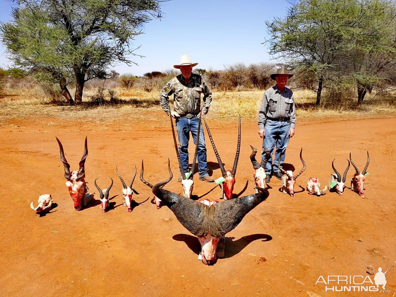 End of safari trophy picture