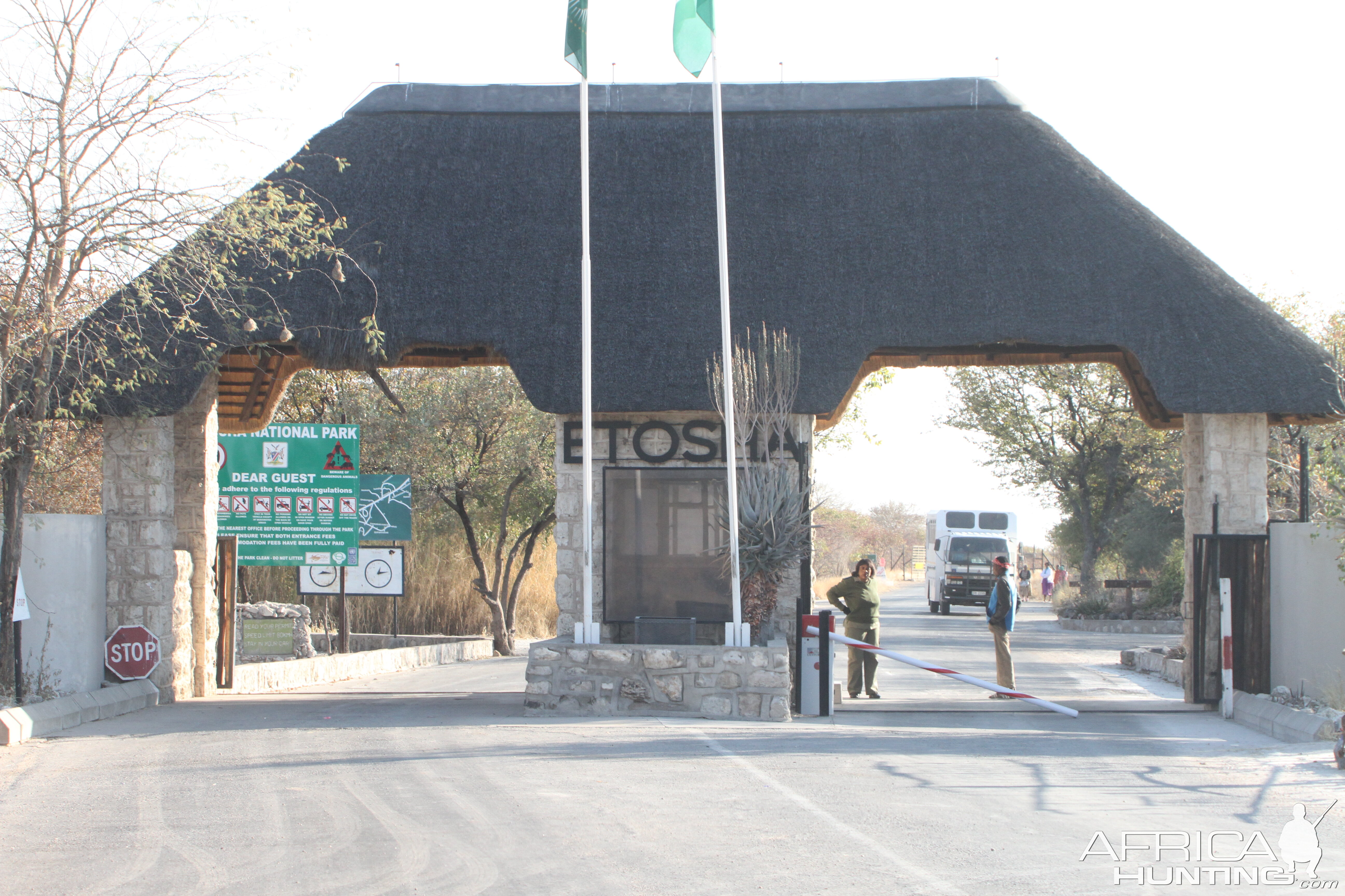 Entrance Etosha National Park