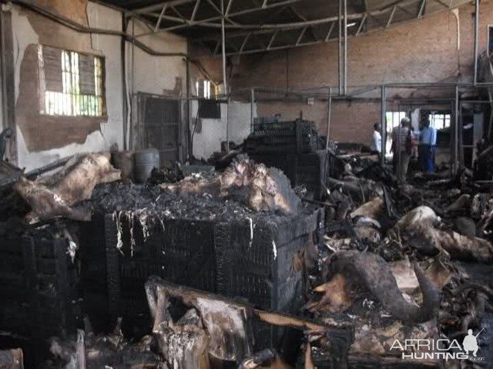 Fire at Trophy Warehouse in Zimbabwe Bulawayo