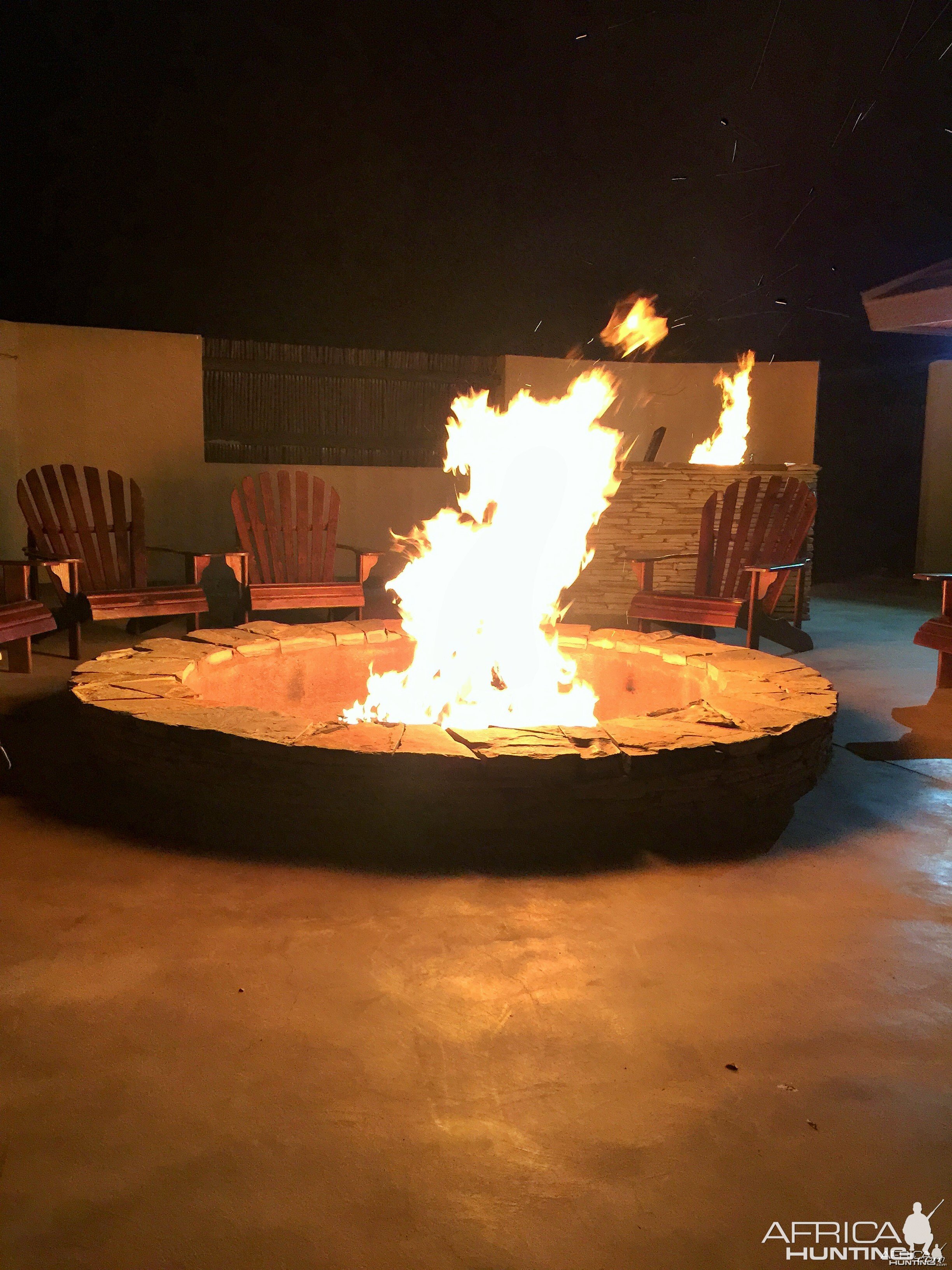 Fire pit at Limcroma Safaris