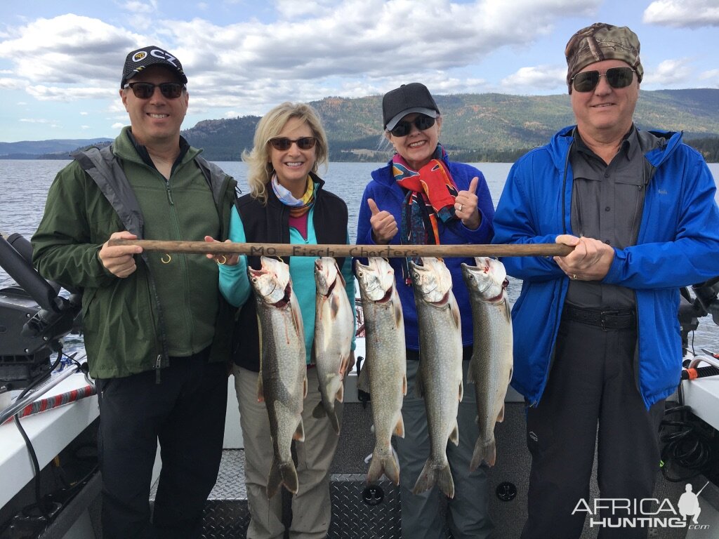 Fishing Lake Trout in Northwest Montana USA