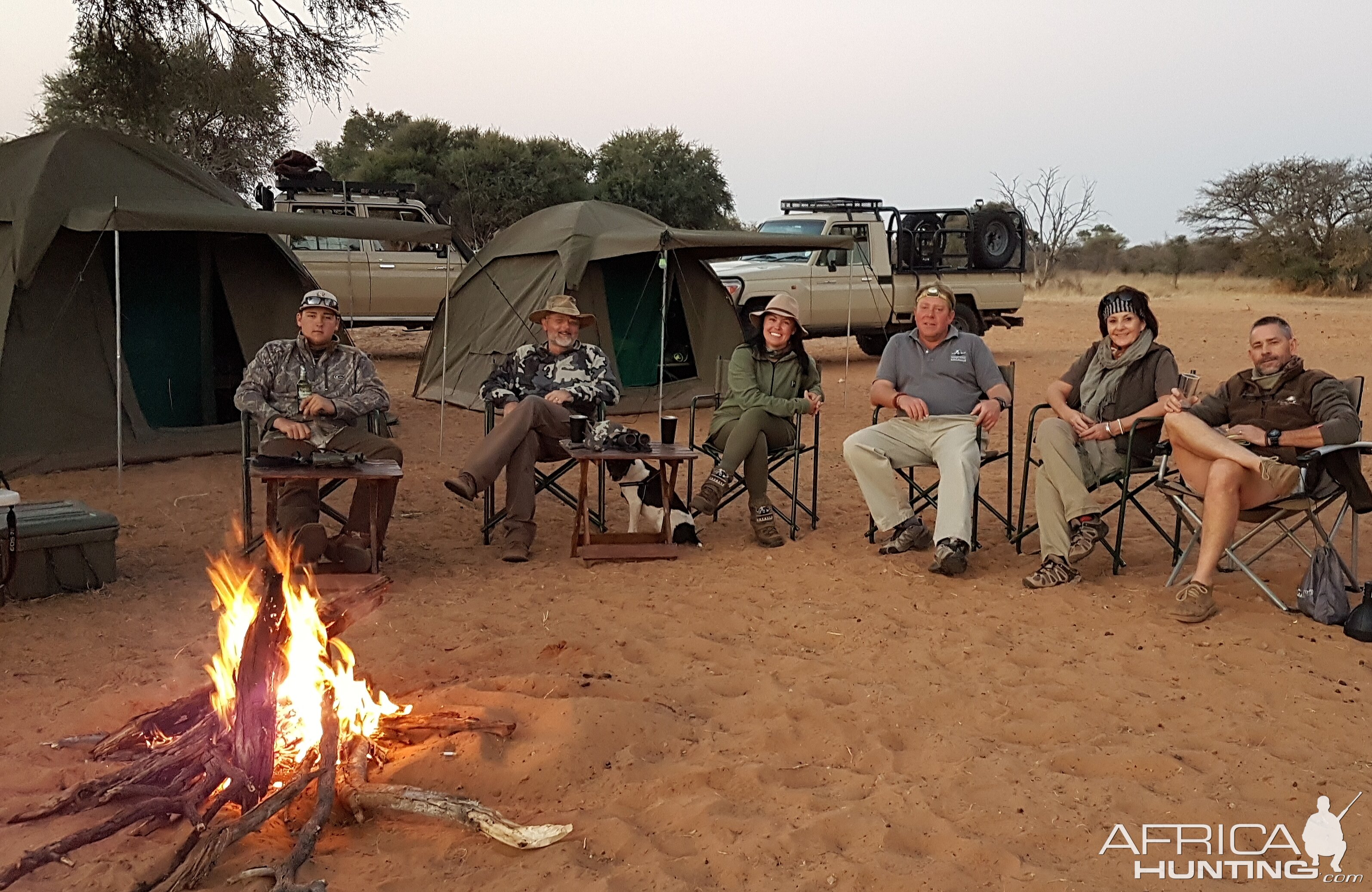 Fly camping and the lions came to visit that night, right at our tents & some brilliant roaring!