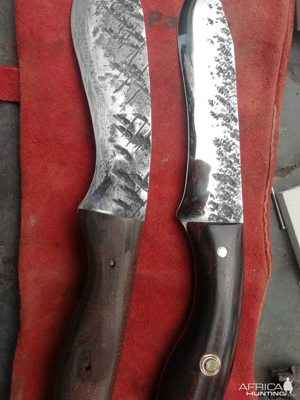 Forging camp/chopper knife for use on Safari