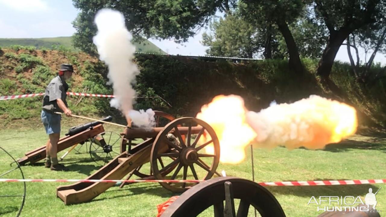 Front loading black powder canon