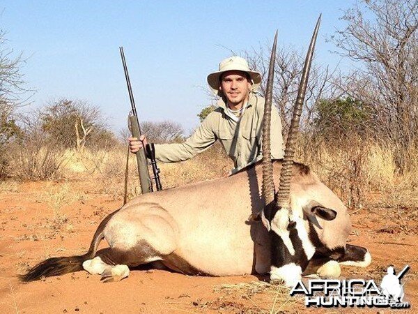 Gemsbok hunted at Westfalen Hunting Safaris Namibia