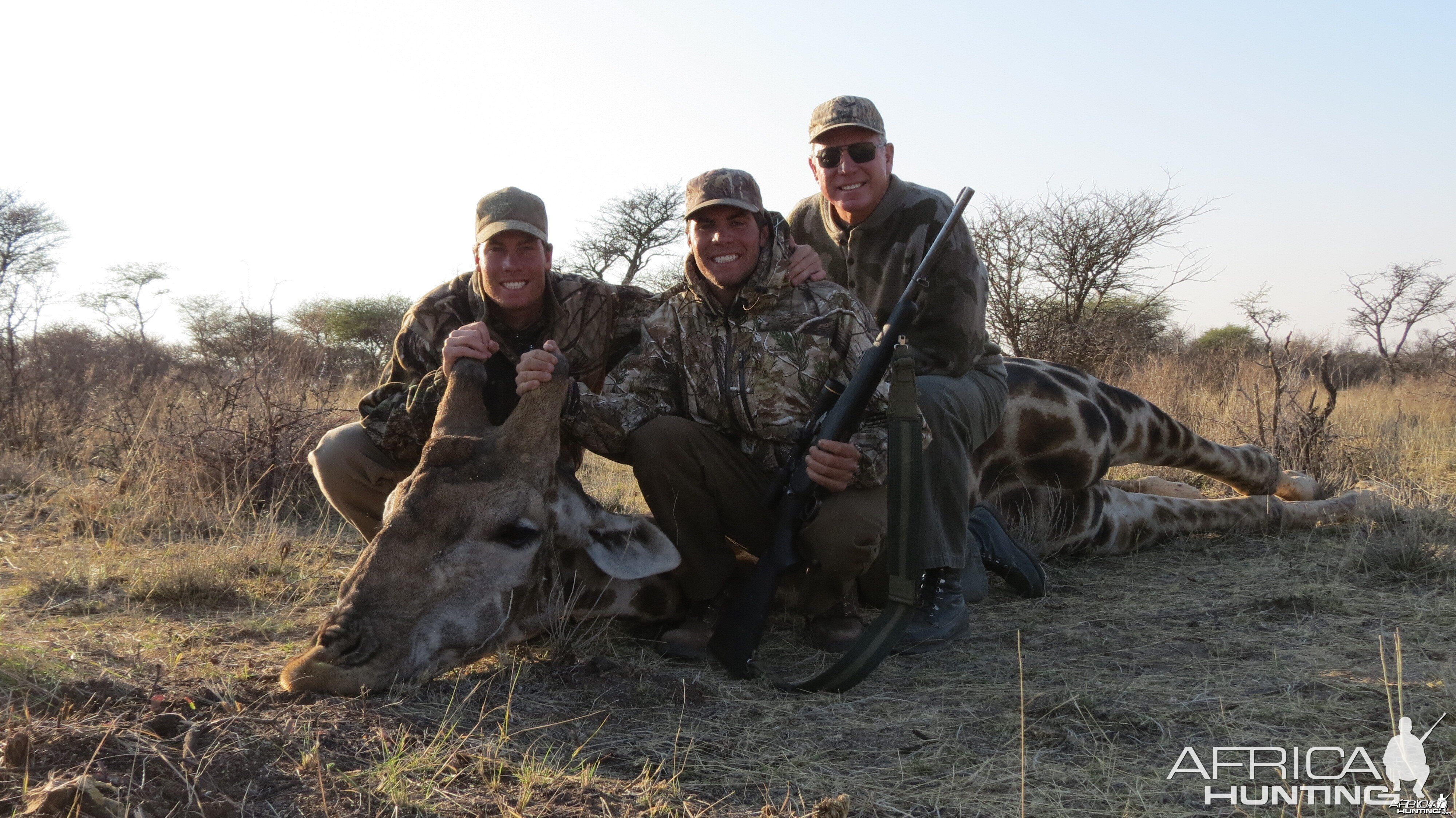 Giraffe hunted with Ozondjahe Hunting Safaris in Namibia