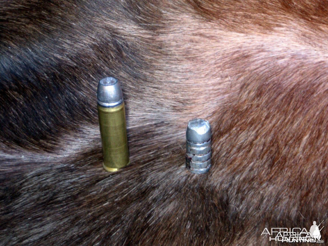 Handgun bullet retrieved from Buffalo - Freedom Arms (FA) mod. 83, 7,5 &quo